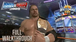 Triple H's Road to Wrestlemania [WWE Smackdown vs Raw 2009] [Full Walkthrough] (PS3) (1080p)