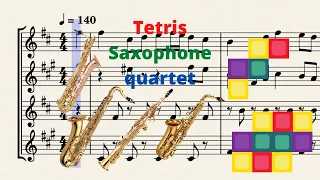 Tetris Saxophone quartet