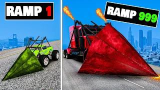 Upgrading Smallest to Biggest Ramp Cars in GTA 5