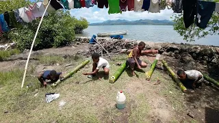 New Year Celebration With The Village Kids: The Bamboo Gun🔫🇫🇯