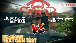 Ladezeiten Test - PS5 vs. PS4 Pro + SSD