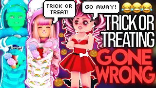 WE WENT TRICK OR TREATING & THINGS HAPPENED… ROBLOX Royale High Royalloween Trolling Ft MY BOYFRIEND