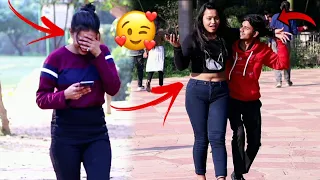 Girls put hand on my shoulder (epic reaction) || PAPPU PRANKSTER