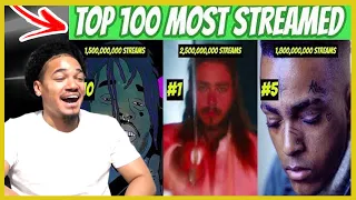 Top 100 Most Streamed Rap Songs OF ALL TIME (Spotify Edition) | REACTION |