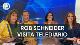 Rob Schneider conoce a María Julia Lafuente en Telediario