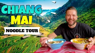THAI FOOD TOUR in Chiang Mai 🇹🇭🍜 Special Tom Yum  Soup + KHAO SOI - Beautiful Mae Rim