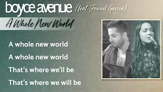 A Whole New World - ZAYN, Zhavia, Mena, Naomi Scott (Lyrics) (Boyce Avenue ft. Jennel Garcia cover)