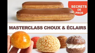 👩🏻‍🍳 FORMATION EN LIGNE PÂTE À CHOUX, Éclairs au chocolat, Craquelin, Crème Pâtissière, Chantilly