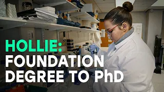 Hollie returned to education to help pursue her passion for Microbiology.