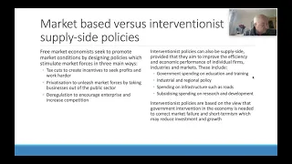 CC13 - Fiscal and supply side policies - Market based and interventionist supply side policies