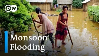 Deadly monsoon flooding in South Asia | DW News