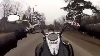 Test Ride Kawasaki VN400 Vulcan Russia 26.04.2013 GoPro HD2