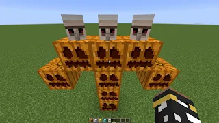 what if you create a MEGA GOLEM BOSS in MINECRAFT