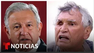 AMLO calla públicamente sobre entrevista al 'Jefe de jefes' | Noticias Telemundo