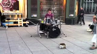 Amazing Drum Solo In The Street