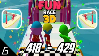 Fun Race 3D | Gameplay Walkthrough | Level 418 - 429 + Bonus (iOS, Android).