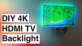 Building a 4K Capable HDMI TV Backlight using HyperHDR/Hyperion (and a WiFi LED Strip)