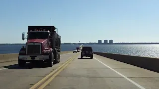 Mid-Bay Toll Bridge southbound