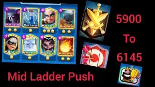 😱MID LADDER PUSH WITH PEKKA AGAINST HARD MATCHUPS!😱(RECRUITS, HOG CYCLE,...)