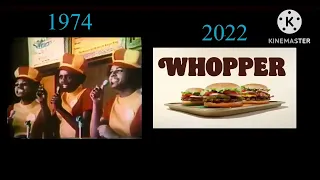 Burger King Ad - 1974 vs 2022 Mashup (48 Years Apart)