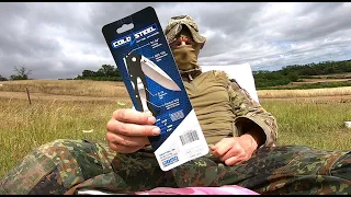 COLD STEEL AIR LITE DROP POINT - DESTRUCTION TEST - UNTIL IT BREAKS - AUS10A STEEL - EPIC FAIL -GSM?