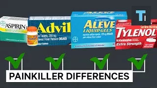 The main differences between Advil, Tylenol, Aleve, and Aspirin