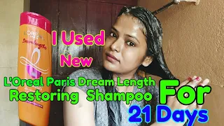 OMG I Applied New L'Oreal Paris Dream Length Restoring Shampoo For 21 Days  | Shinny Roops