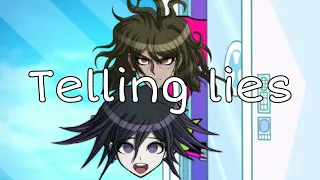 Kokichi teaching Gonta how to lie