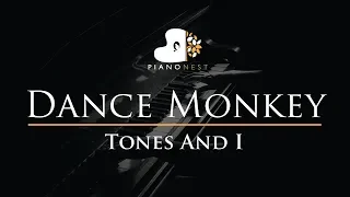 Tones And I - Dance Monkey - Piano Karaoke Instrumental Cover with Lyrics