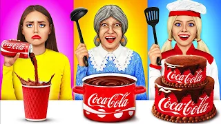 Desafío de Cocina Yo vs Abuela vs Chef | Usando Trucos Secretos Fáciles por Candy Show