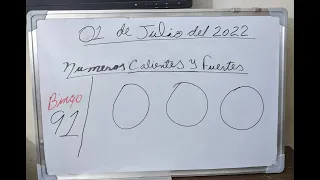 numeros calientes para hoy 01 de julio del 2022