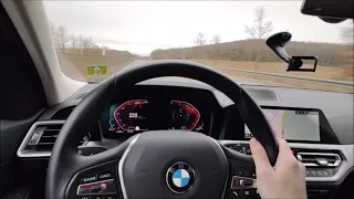 BMW 318d Autobahn Test acceleration Topspeed