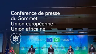 Conférence de presse du Sommet Union européenne - Union africaine.