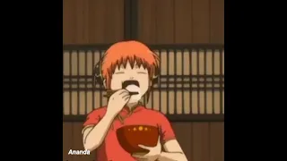 kagura eat rice gintama