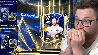 We Packed UTOTY Messi!! Opening 50 of the Unmissable Deals on FC Mobile!