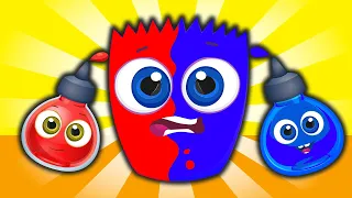 Explore Colors with Op & Bob: Learning Blue and Red | Animated Fun for Kids