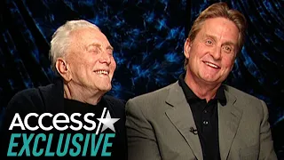 Watch Kirk Douglas & Michael Douglas' Sweet Father-Son Bond In 2003 Interview