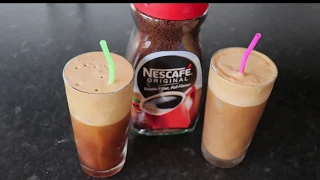 How to Make Cold Coffee | Iced Nescafe Frappe | A&A Homemade