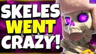 *BUFFED* Evo Skeletons Are Crazy🤯 -Clash Royale