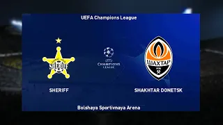 ⚽ Sheriff vs Shakhtar Donetsk ⚽ | UEFA Champions League (15/09/2021) | PES 2021