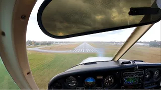 Student Pilot - Windy Pattern Work - Piper Cherokee 140