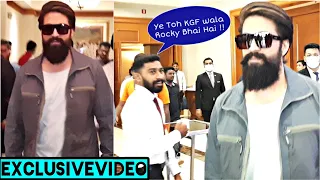 4K Video Rocky Bhai - Yash and Srinidhi Shetty leaves for Navi Mumbai to attend Fans Interaction .