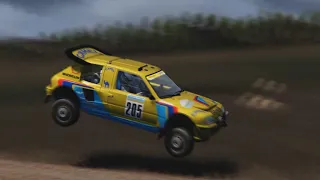 Peugeot 205 T16 Dakar test