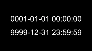 What are the earliest and latest dates that different clocks support and what if you go past them?