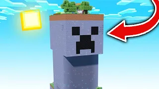 Paso Minecraft pero en un Mundo formado por 1 CREEPER GIGANTE! 😱