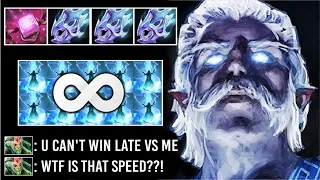 ULTIMATE GOD Max Attack Speed 1000 XPM/GPM Phylactery + 3x Moon Shard Zeus vs Dusa Late WTF Dota 2