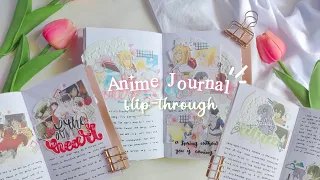anime journal flip-through // vol. 1 and 2 ^^