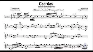 Czardas Trumpet Sheet Music Easy Adaptation Original Tone