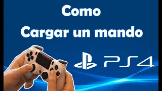 como cargar un mando de ps4