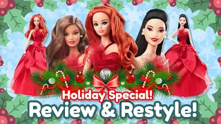 Holiday Barbie 2022 🎄⭐❤️ Review & Restyle! ✨ Christmas Special